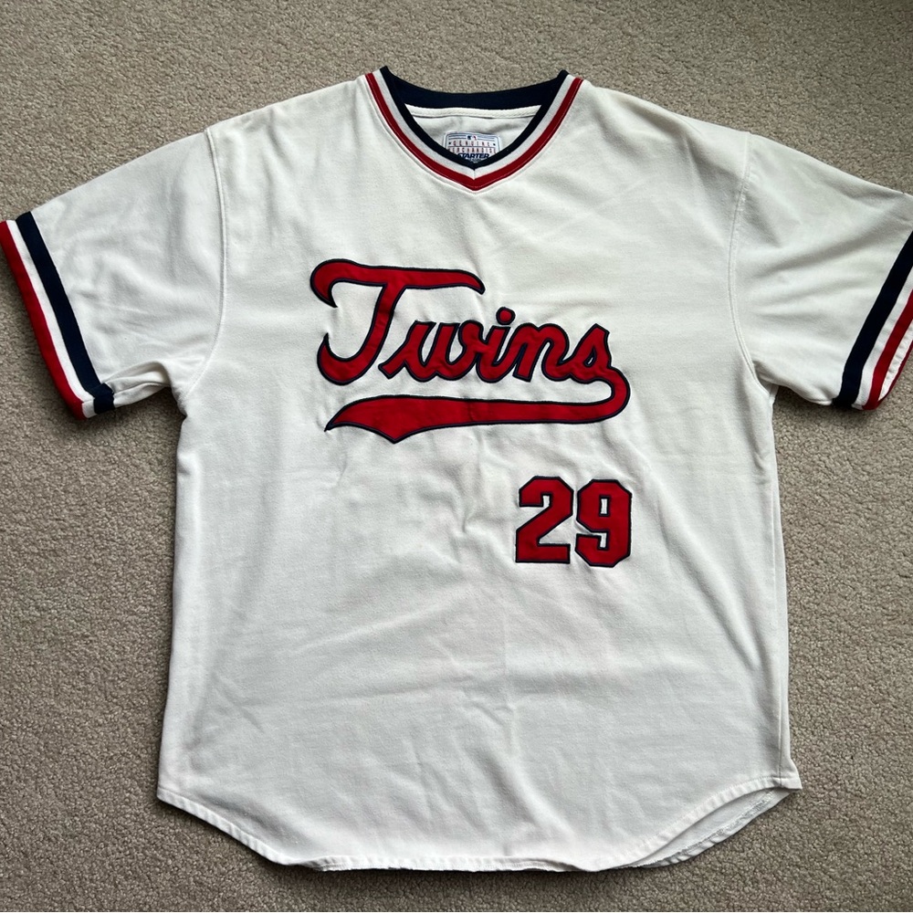 Vintage 1990s STARTER Minnesota Twins T-shirt Jersey - #29 Carew